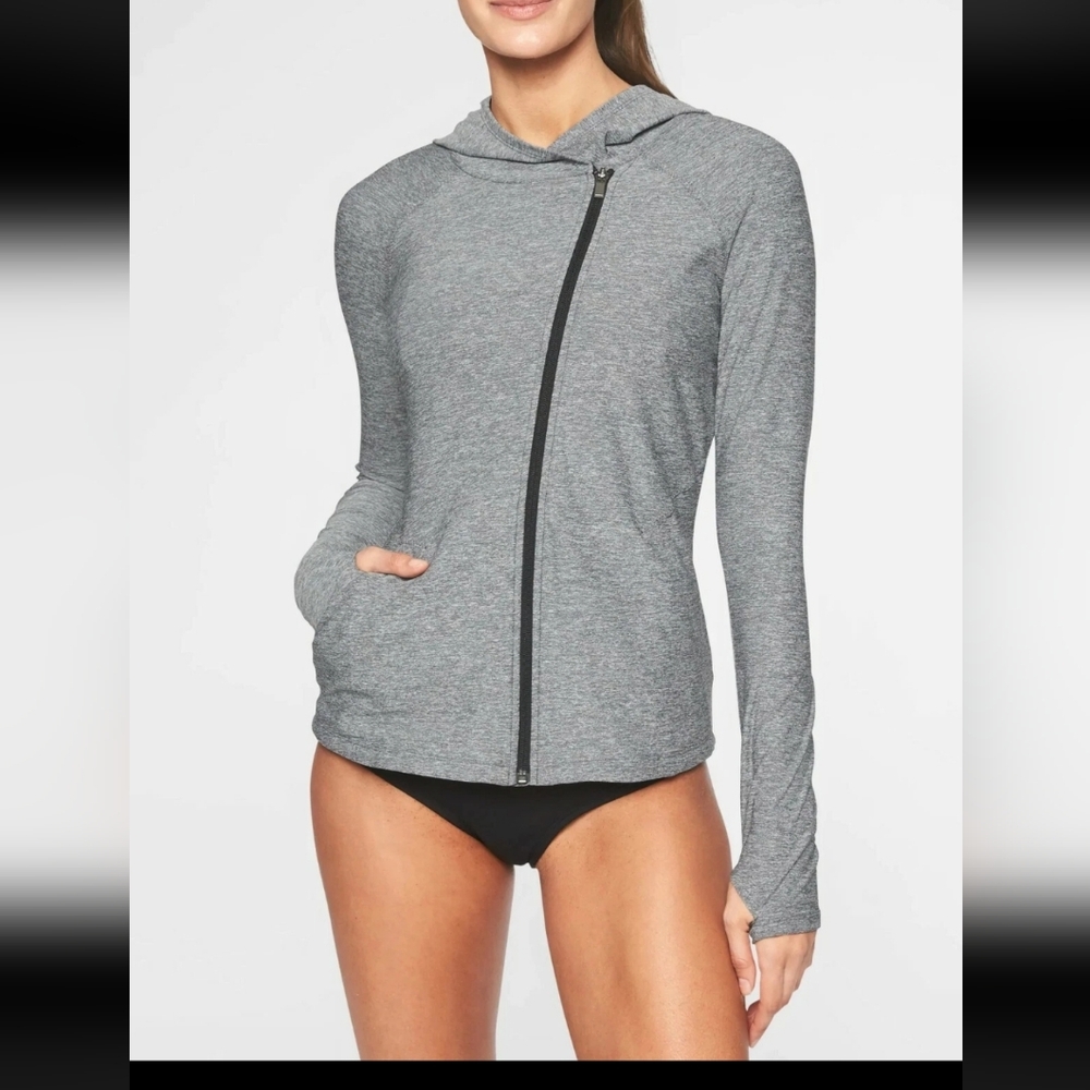 Athleta Full Zip Gray Hoodie - Women's XS - Excellent Condition #94